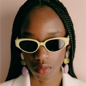 KIMEZE Gabriel Neon Yellow SUNGLASSES